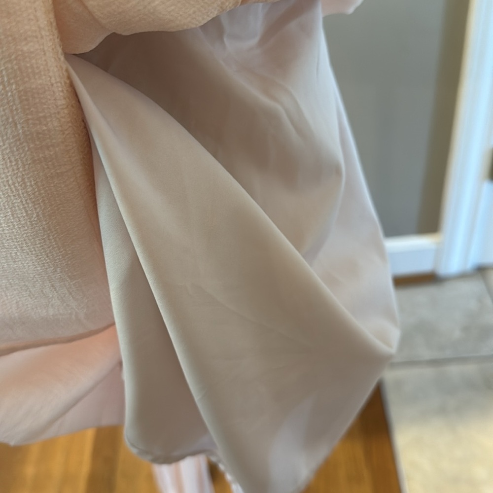 Mable peach light pink babydoll mini dress size small - Picture 8 of 10